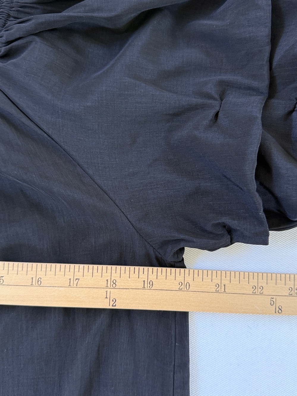 Mersea Tulum Layered Ruffle Sleeve Black Shift Dress Small Off Shoulder Neutral - Picture 8 of 9